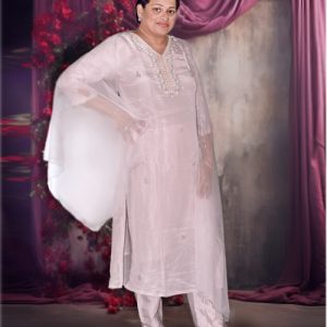 Lavender Kurta Suit Set For Women