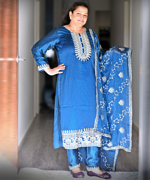Blue Salwar Kameez Suit